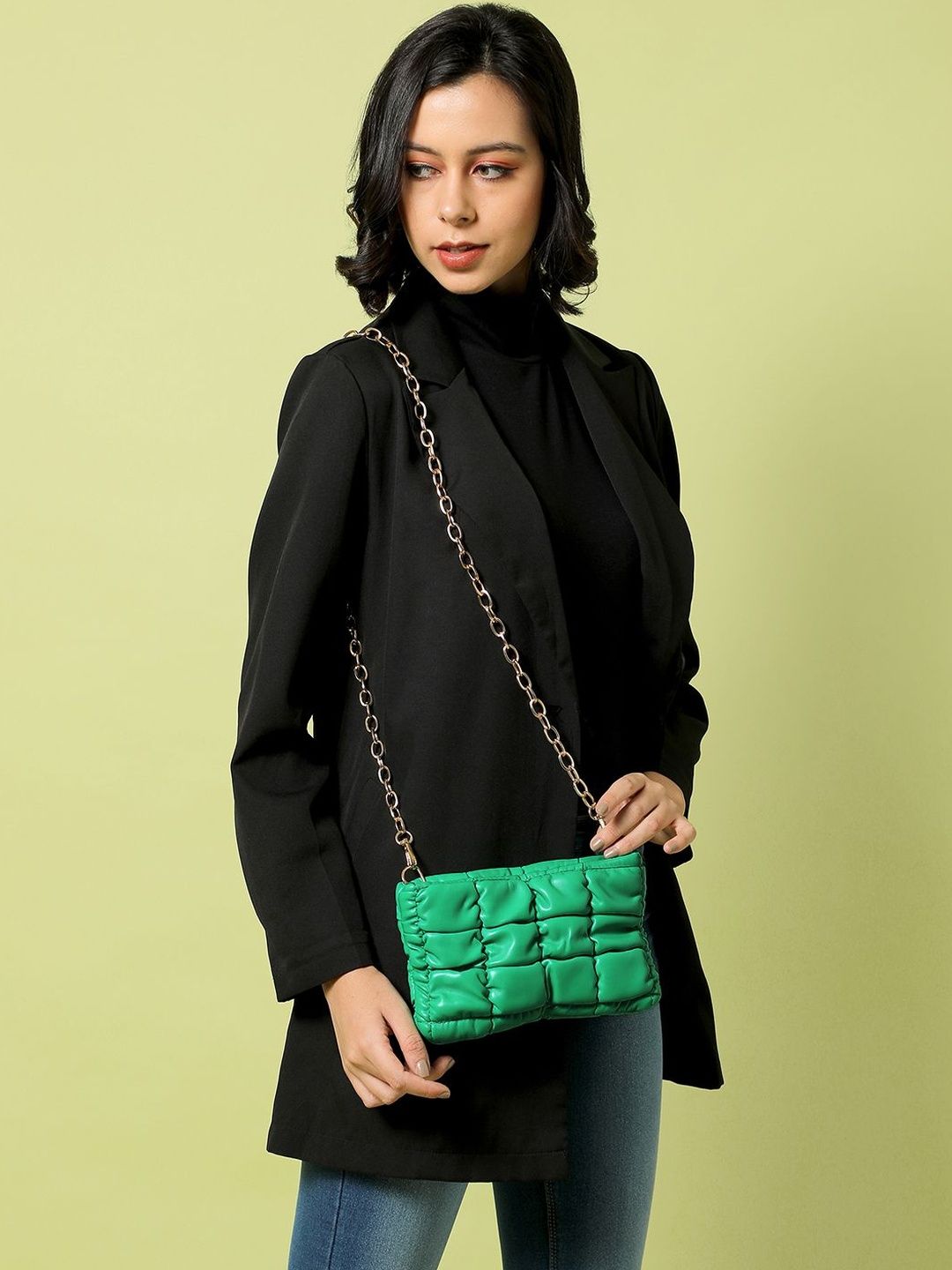 HAUTE SAUCE PU Sling Bag with Quilted