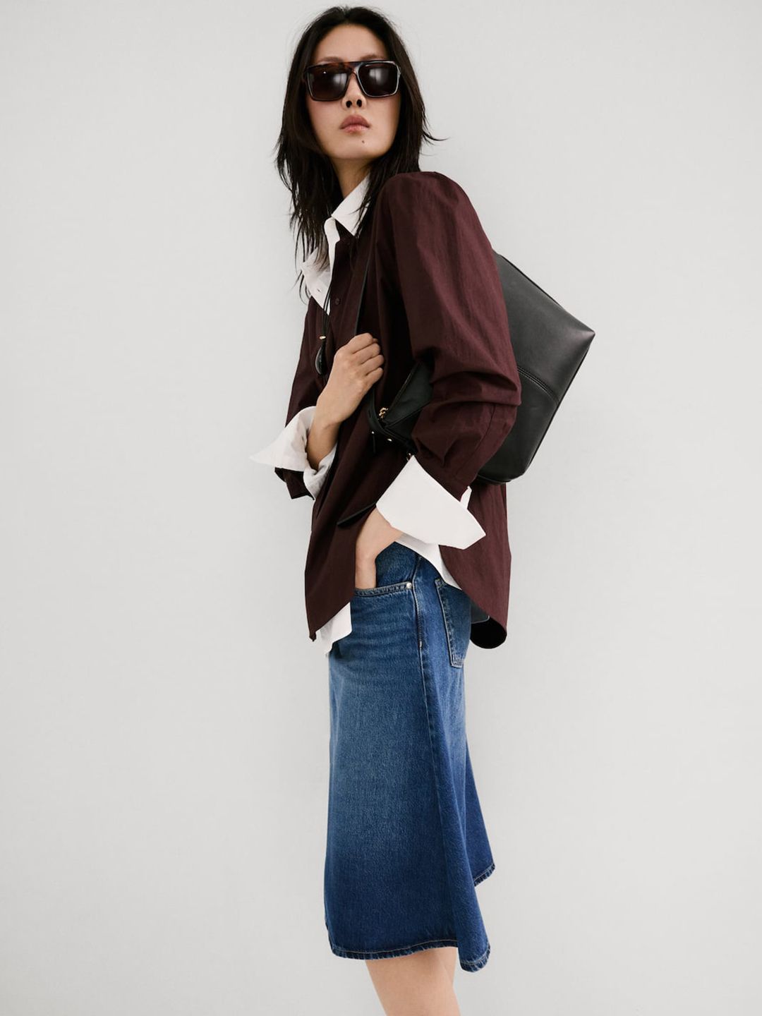 Knee Length A-Line Skirt