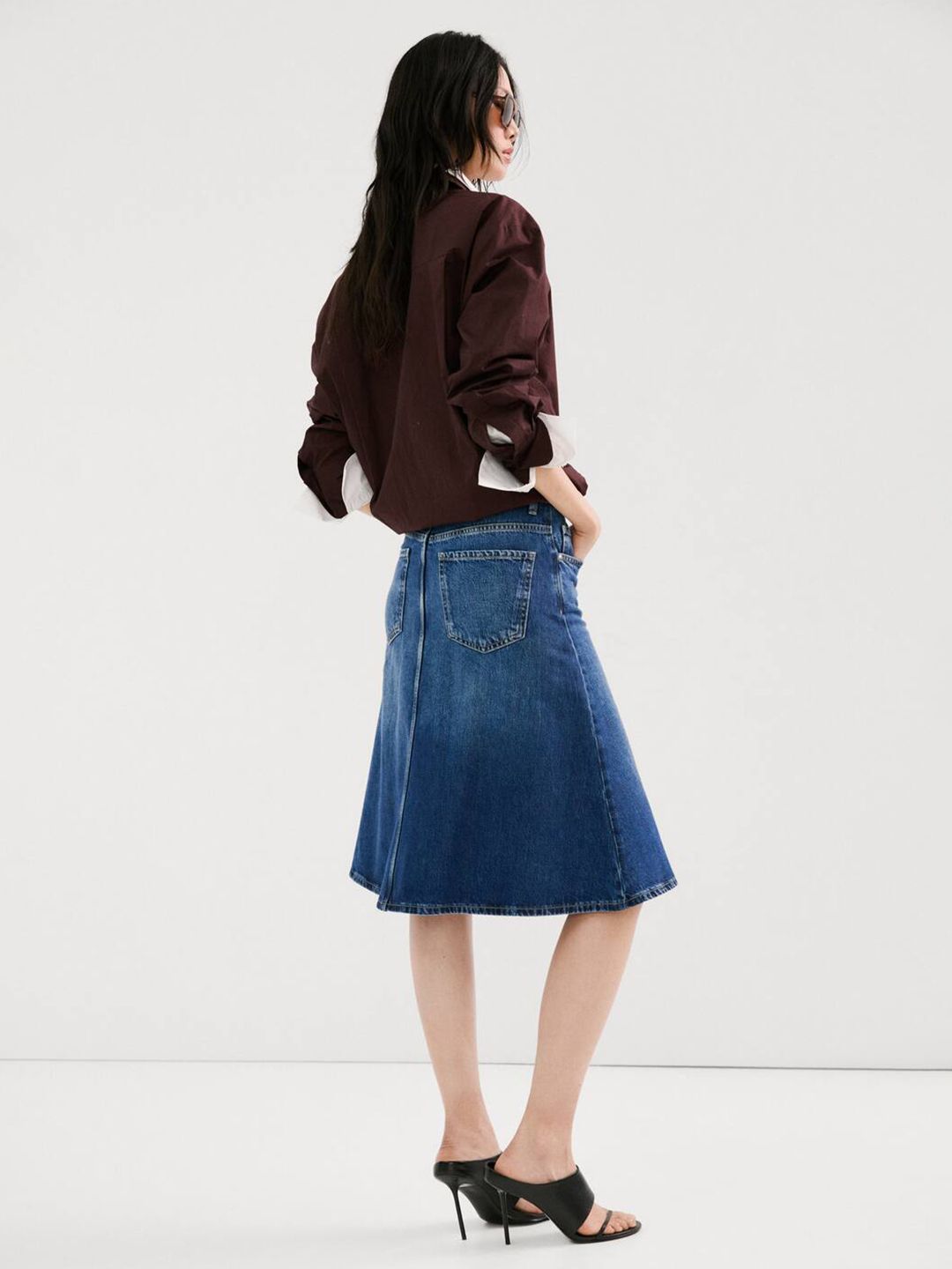 Knee Length A-Line Skirt