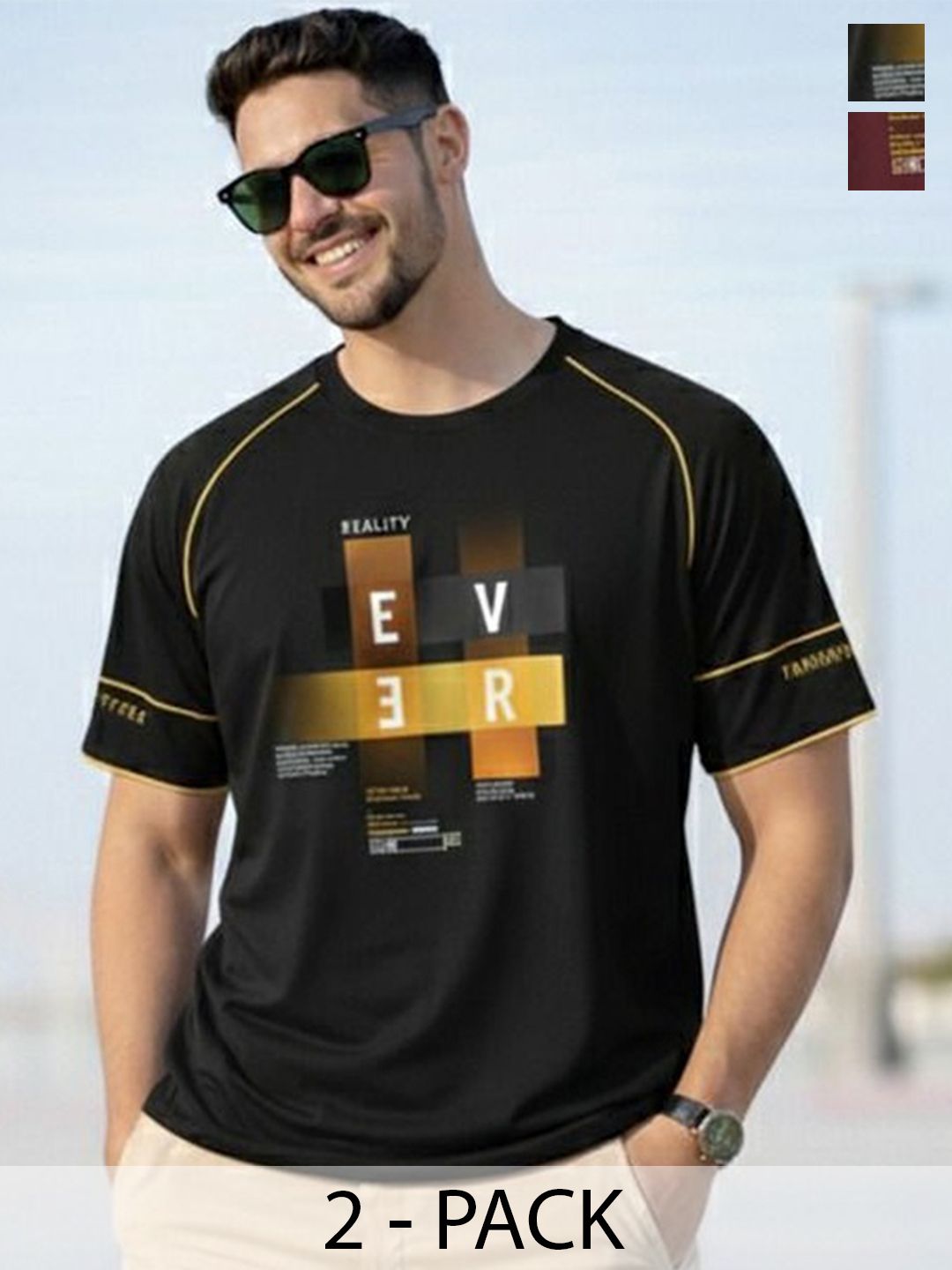 REYA Men 2 Printed T-shirt