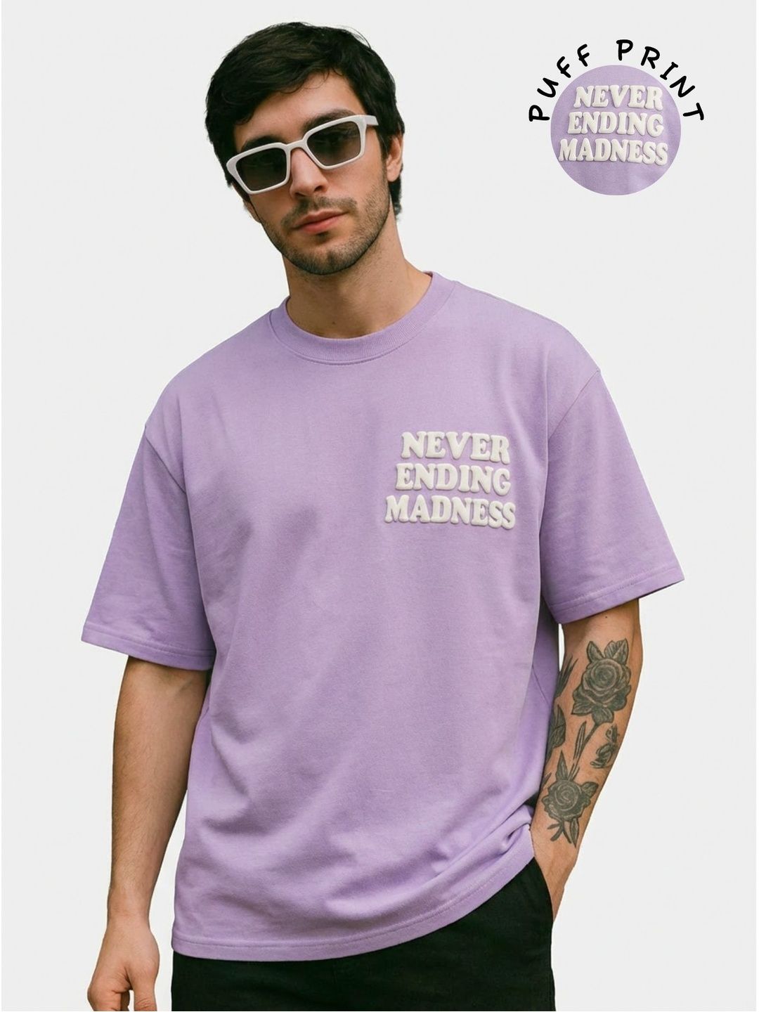 TOXA Men Typography Printed Bio Finish T-shirt