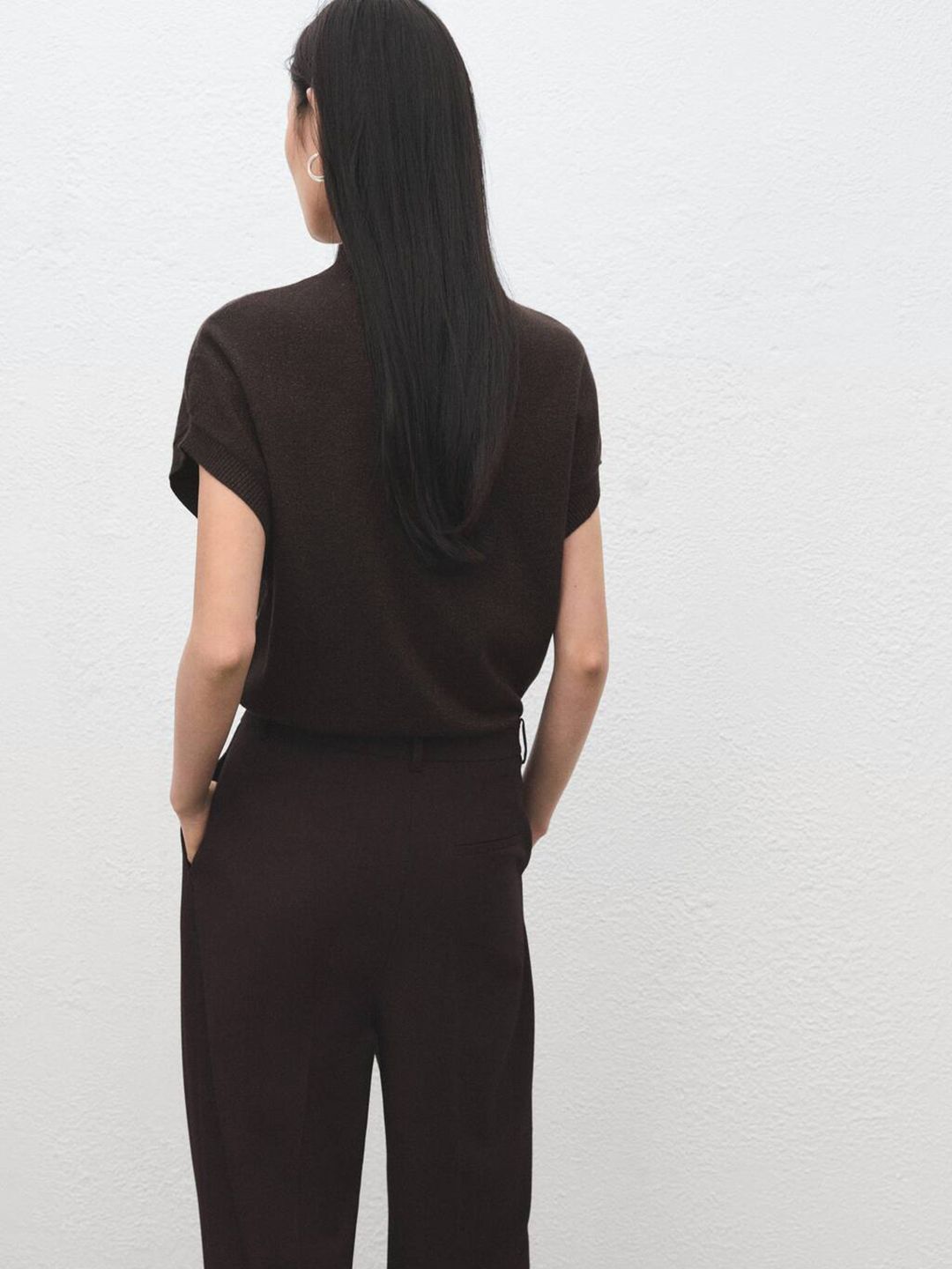 High Neck Knitted Casual Top