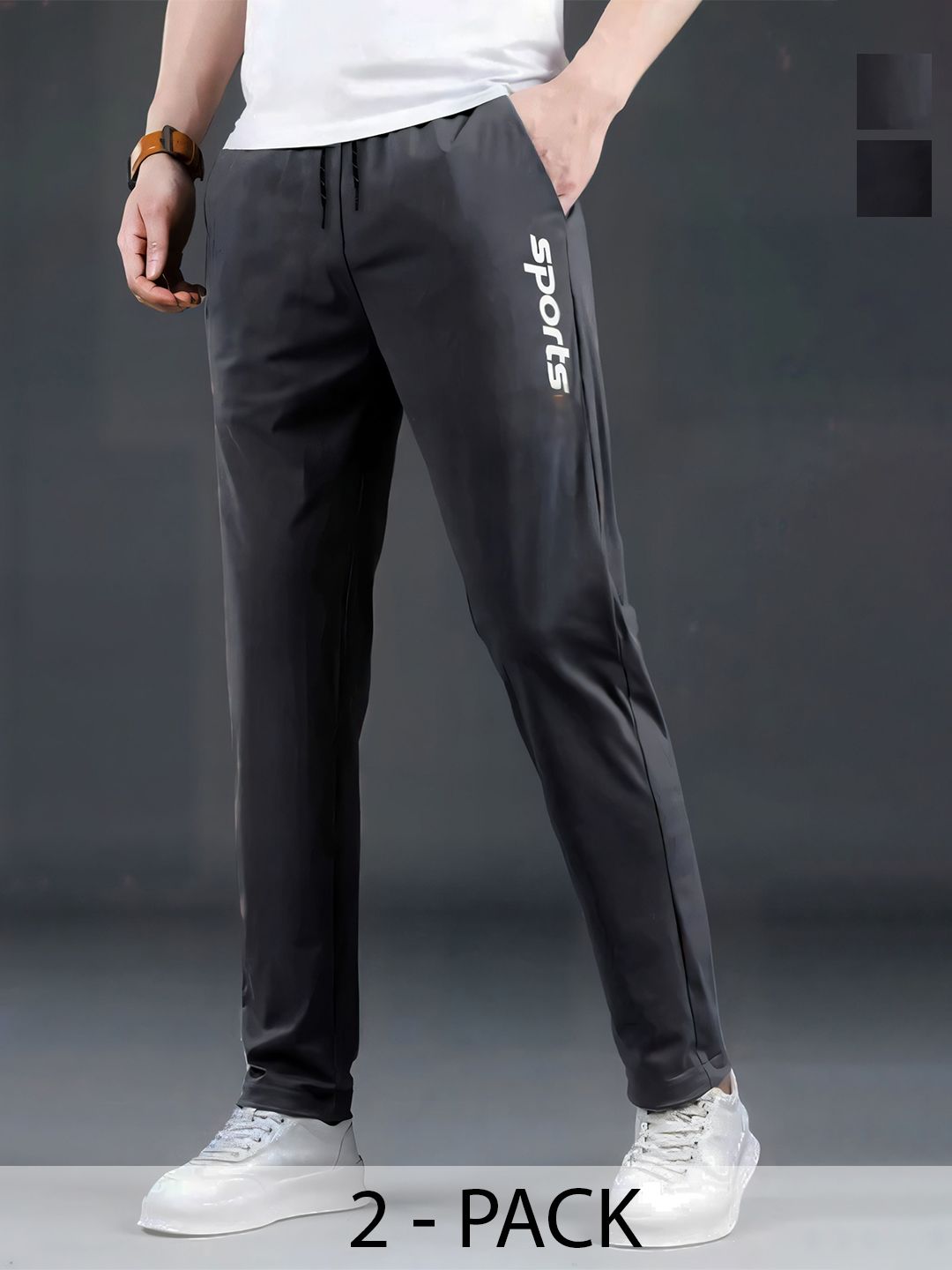 Metronaut Men Pack of 2 Regular Fit Track Pants