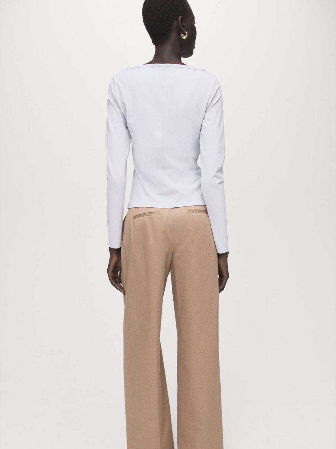 Boat Neck Long Sleeves T-shirt
