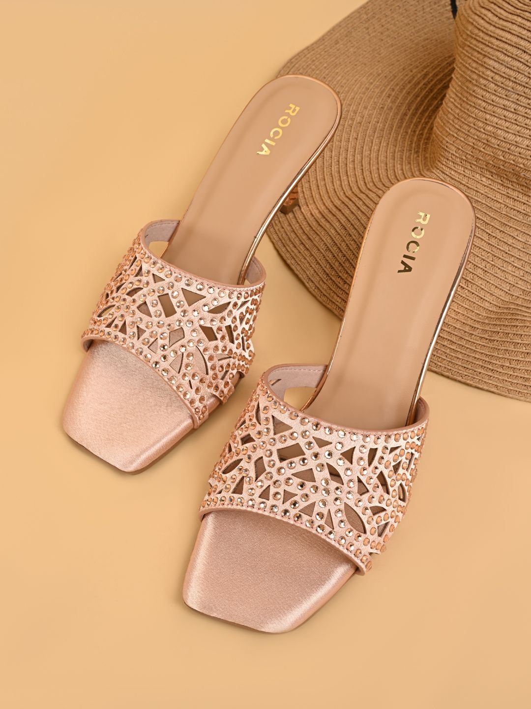 Embellished Party Slim Heeled Mules Rocia Embellished Party Slim Heeled Mules