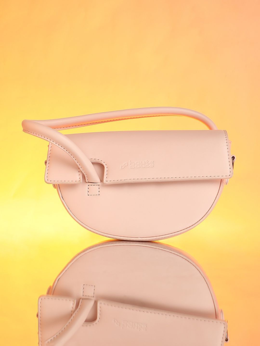HAUTE SAUCE Leather Half Moon Handheld Bag