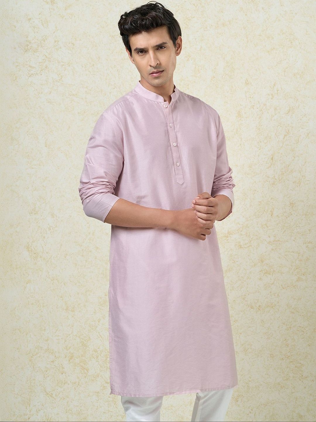 indus route by Pantaloons Men Thread Work Pathani Kurta