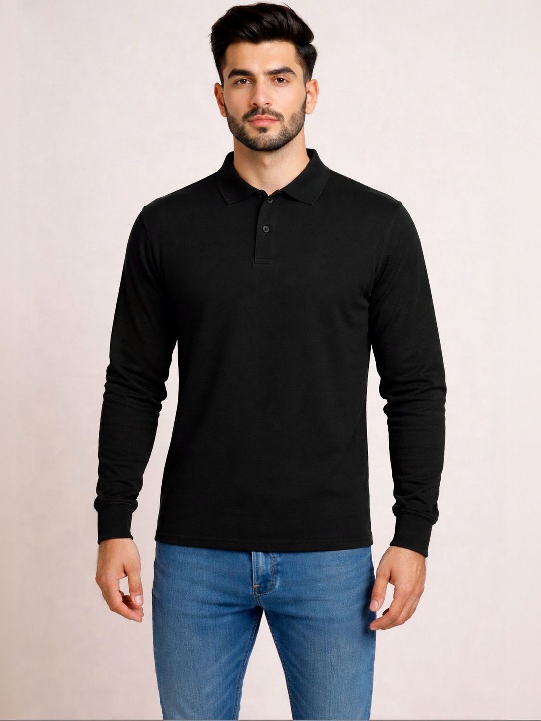 Unifringe Men Polo Collar T-shirt