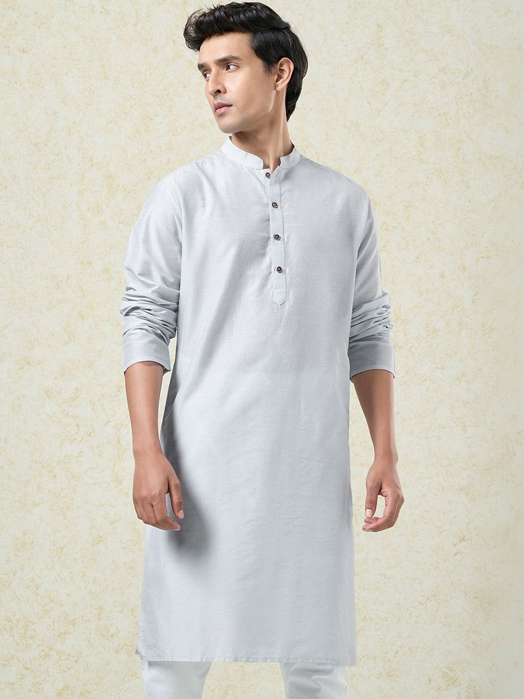 indus route by Pantaloons Men Thread Work Pathani Kurta