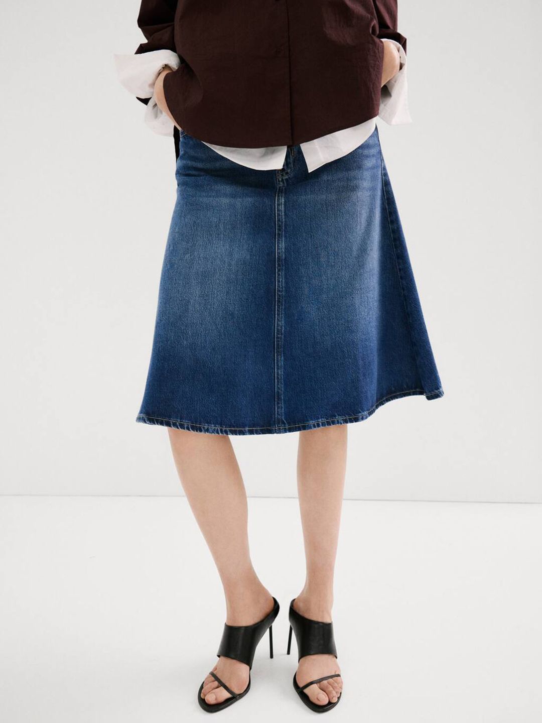 Knee Length A-Line Skirt
