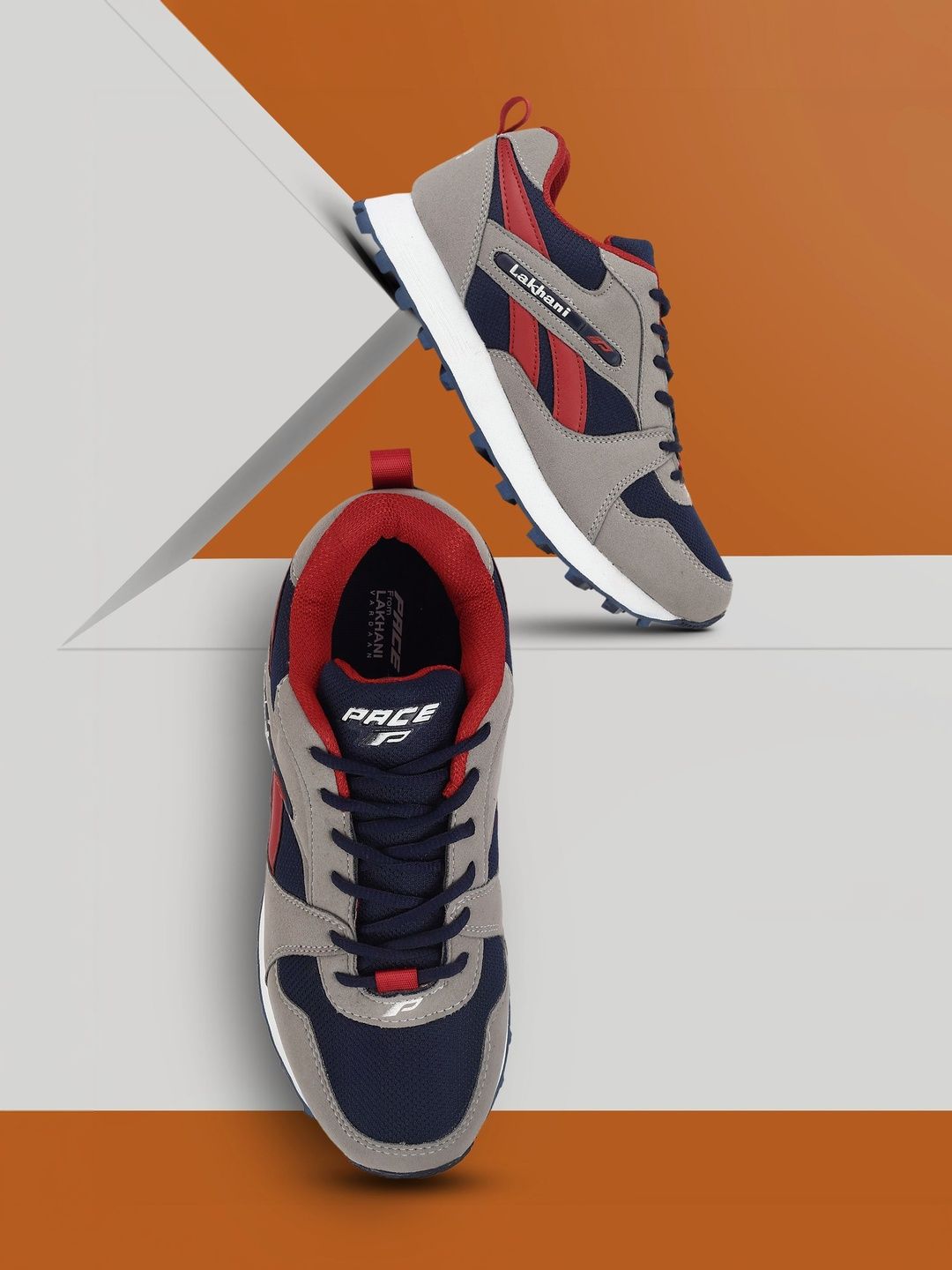 Lakhani Vardaan Lakhani Vardaan Men Mesh Running Non-Marking Shoes