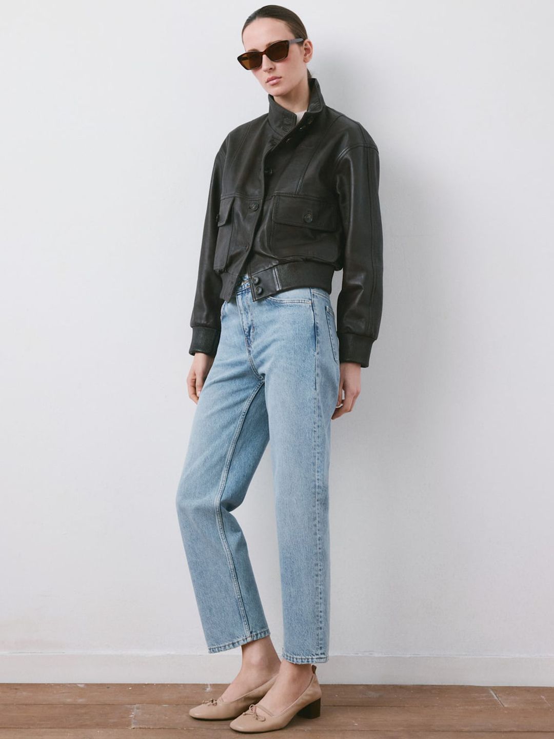 Blanca Straight Fit Mid-Rise Light Fade Pure Cotton Jeans