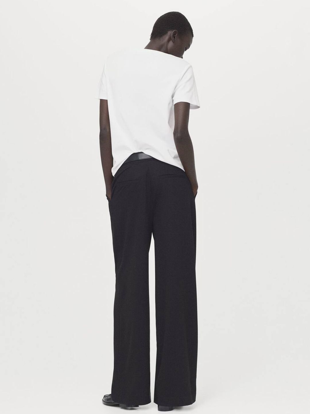 V-Neck Pure Cotton T-shirt