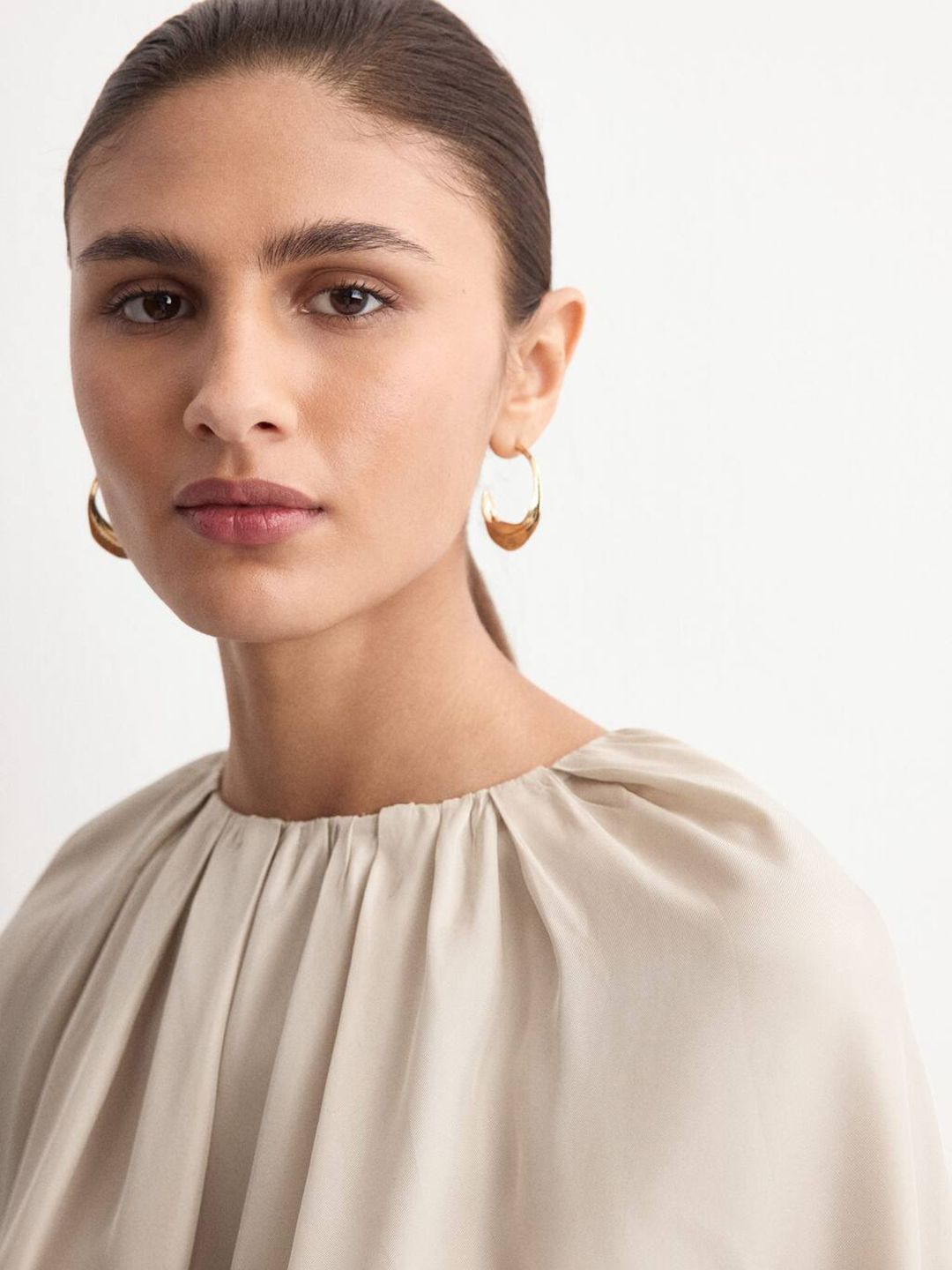 Gathered Cape Casual Top
