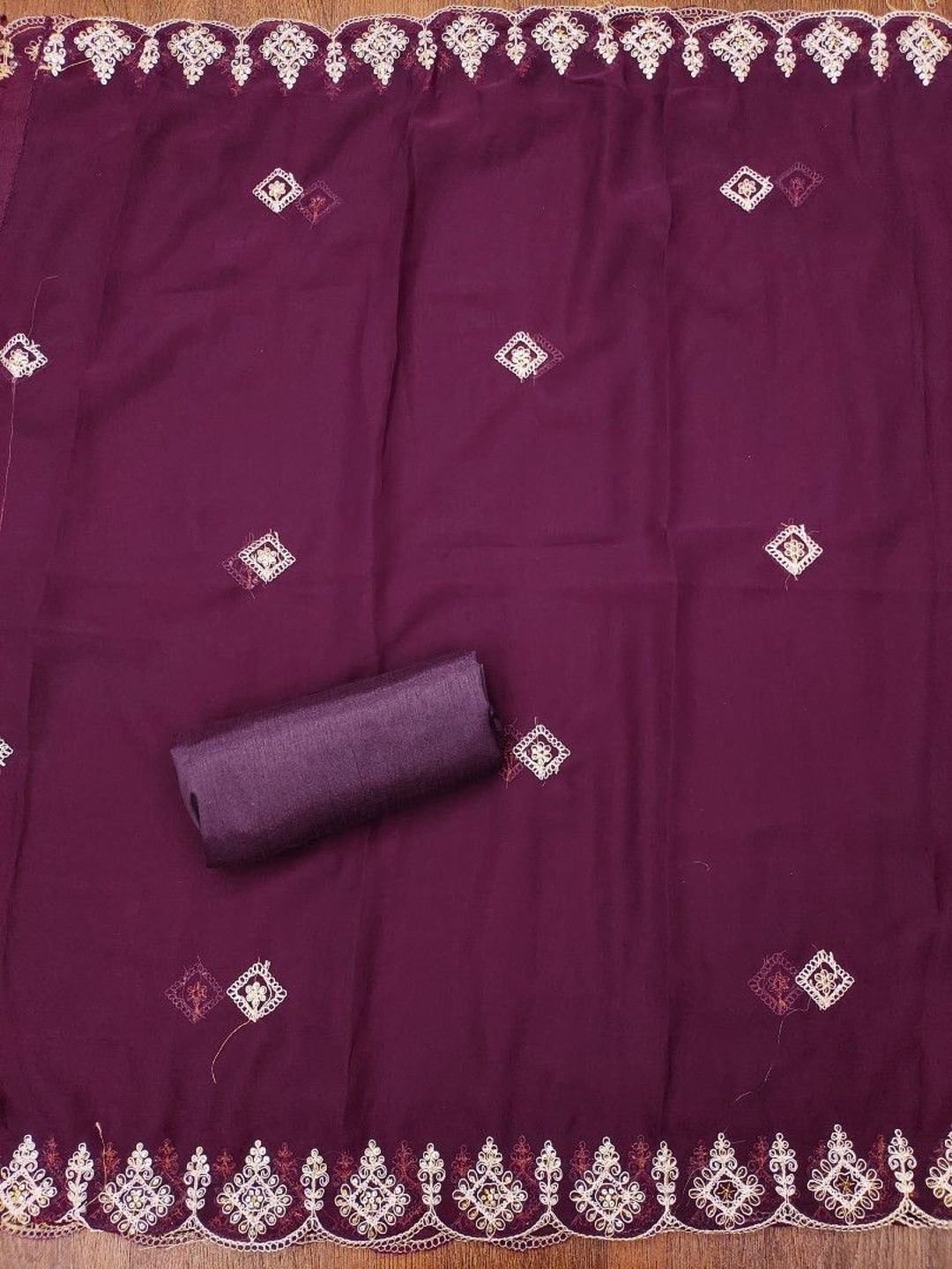 Dhaaga Ghar Embroidered Unstitched Dress Material