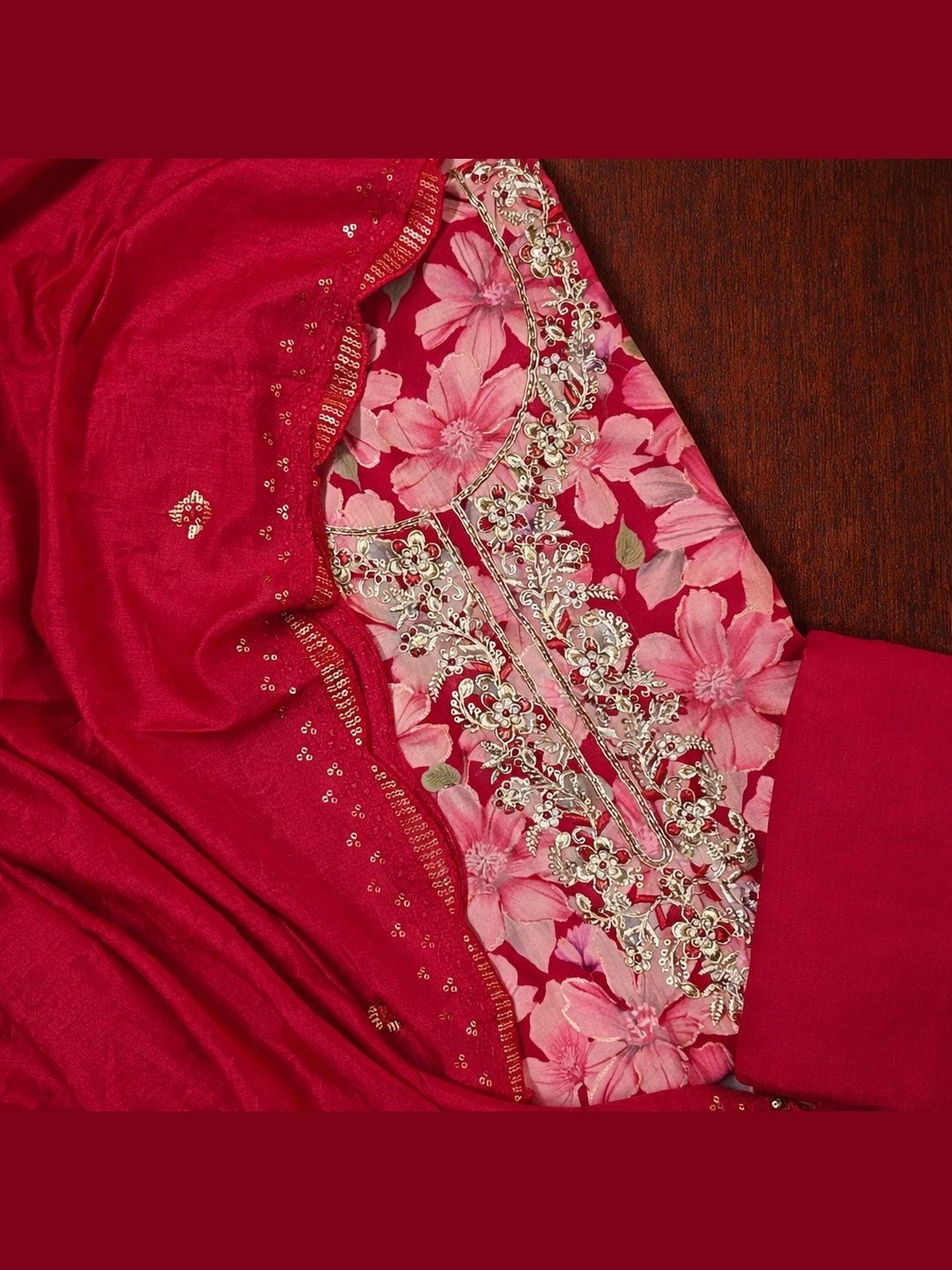 EJS Printed Unstitched Dress Material