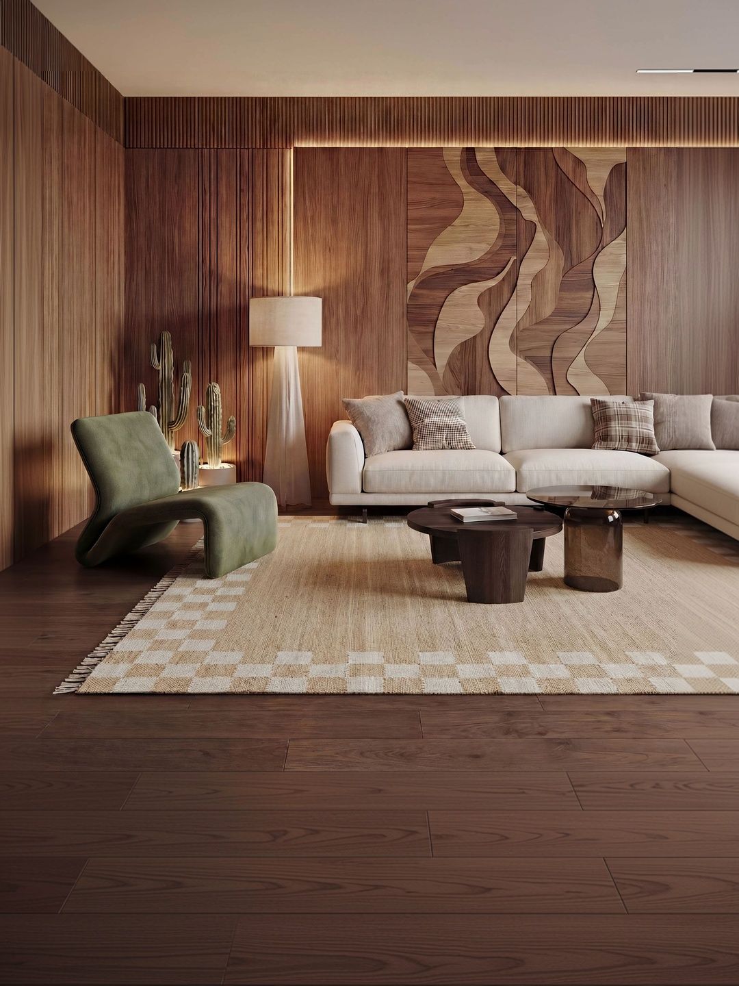 ASTERLANE ASTERLANE Brown Colourblocked No Shredding Other Carpet