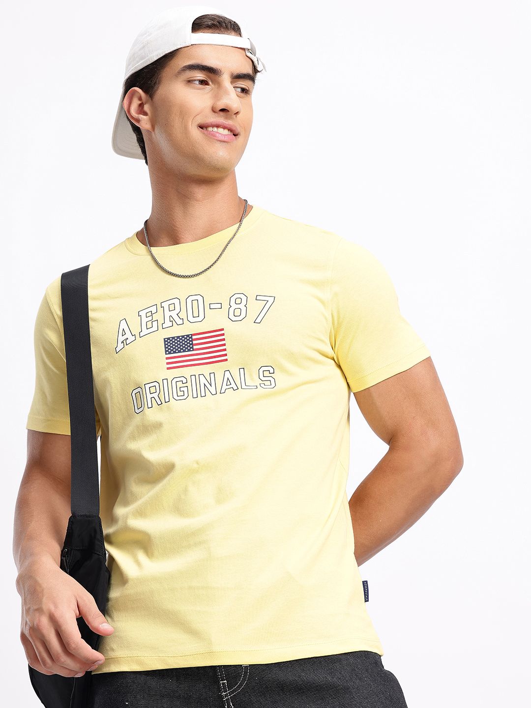 Aeropostale Brand Logo Printed Pure Cotton T-shirt