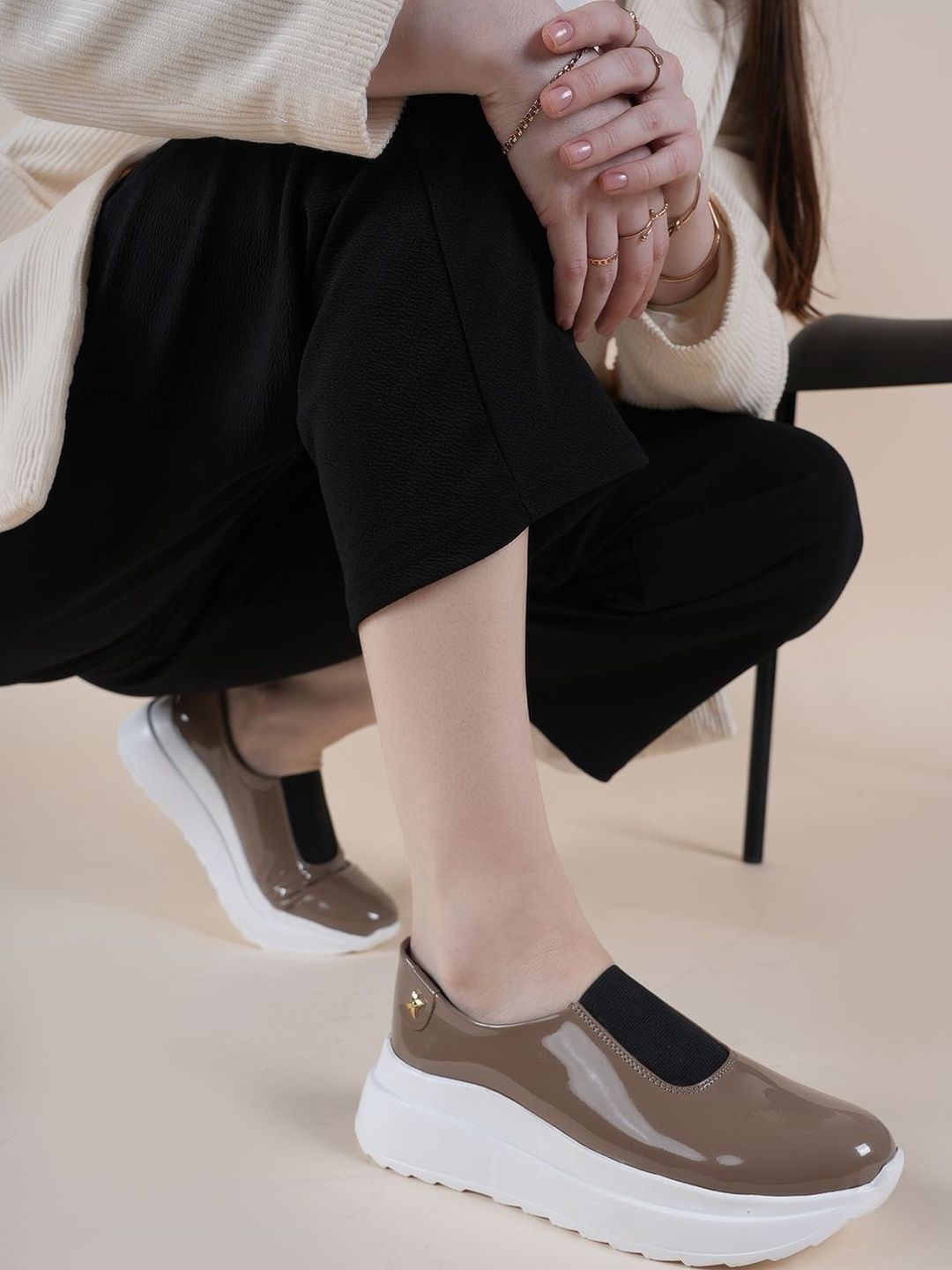 Tan Slip On Sneakers - Buy Tan Slip On Sneakers online in India