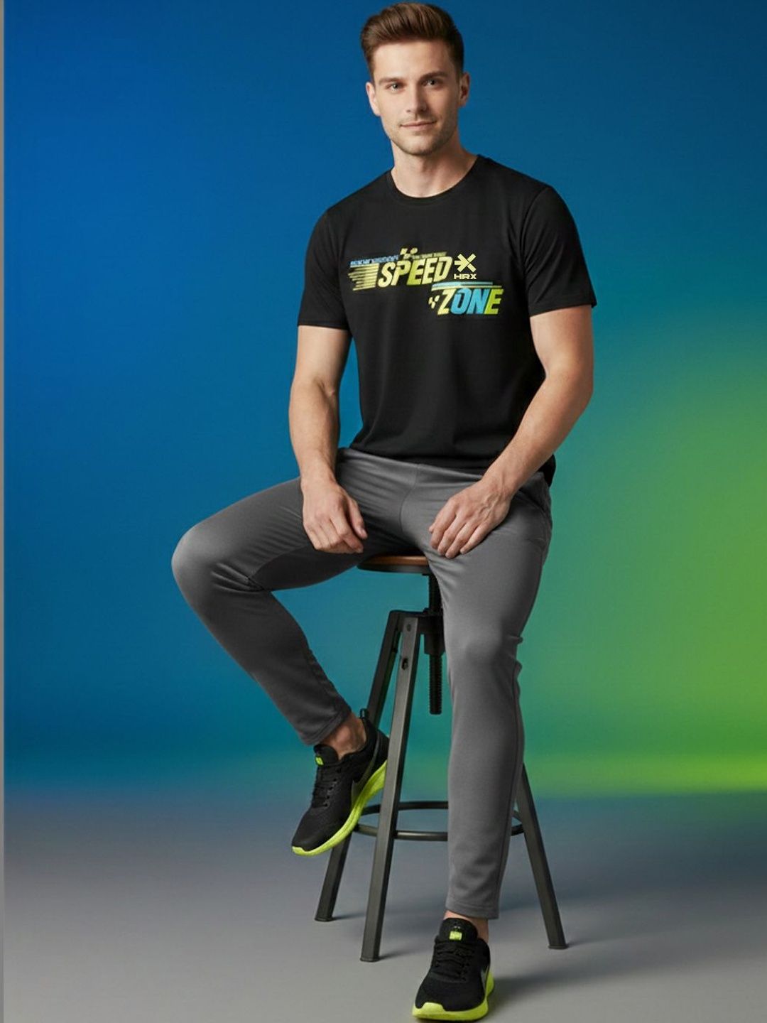 HRX by Hrithik Roshan Men Typography Printed T-shirt