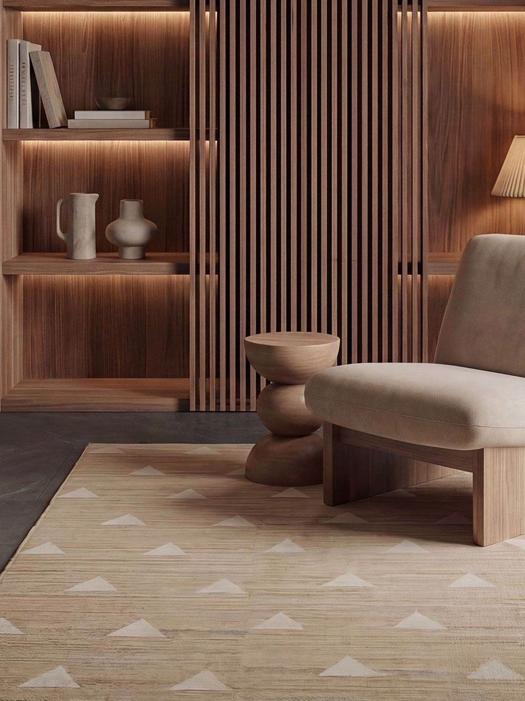 ASTERLANE ASTERLANE Brown Geometric No Shredding Other Carpet
