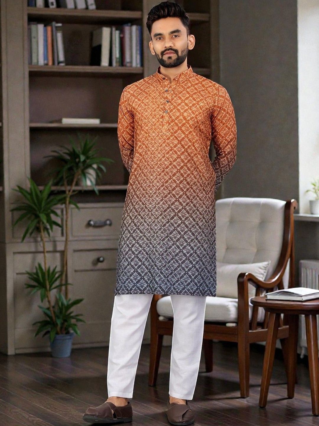 MAITHILI CREATION Men Embroidered Kurta