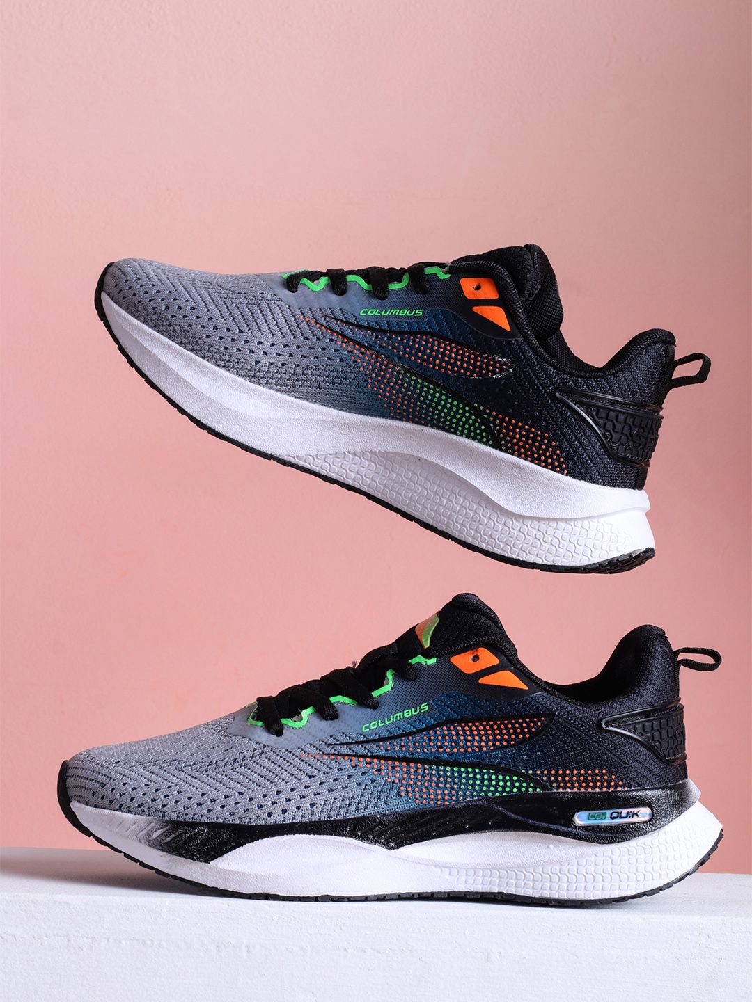Columbus Men Mesh Lace-Ups Running Non-Marking Shoes