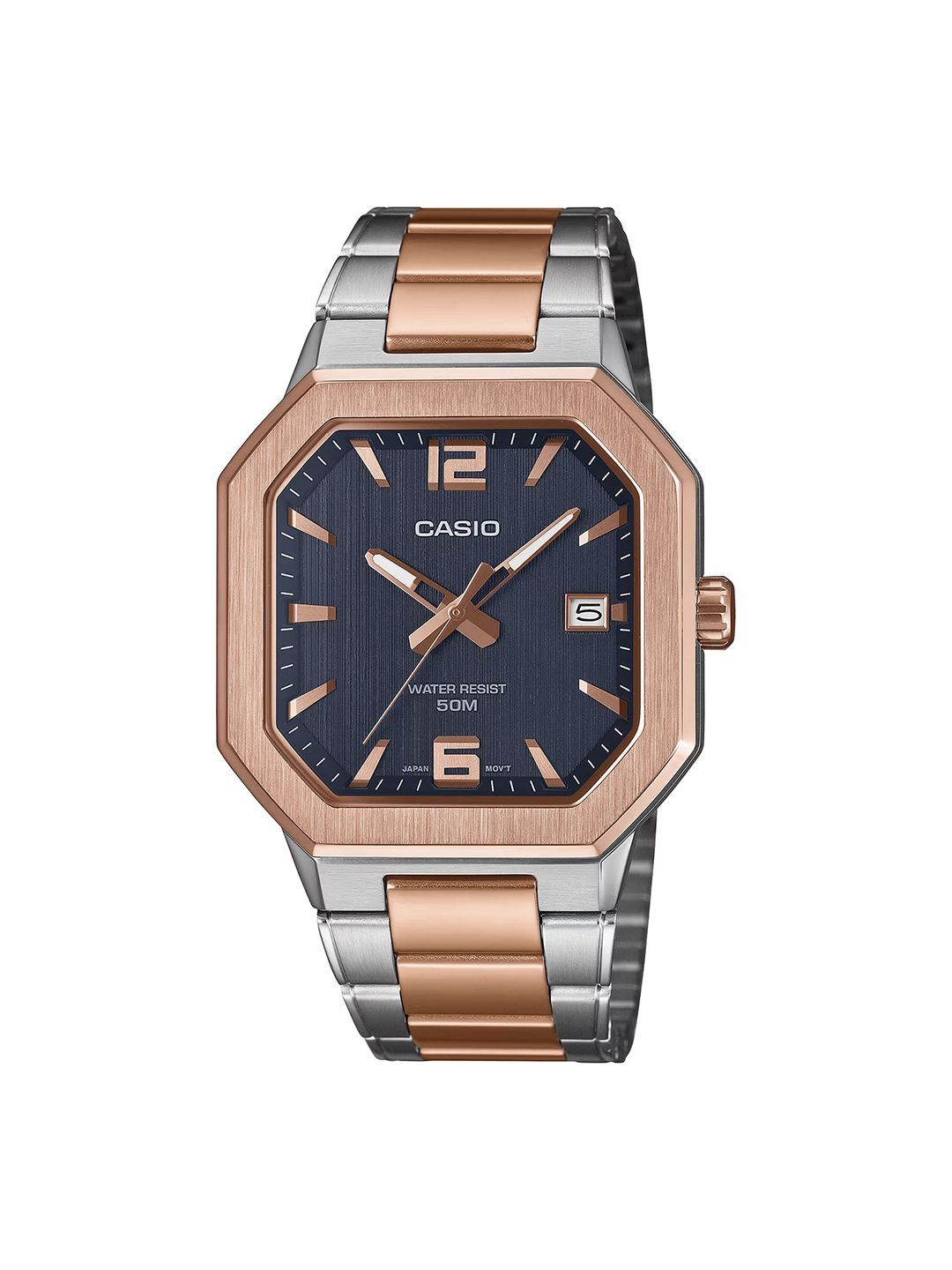 Buy CASIO Men Dial & Stainless Steel Wrap Around Straps Analogue