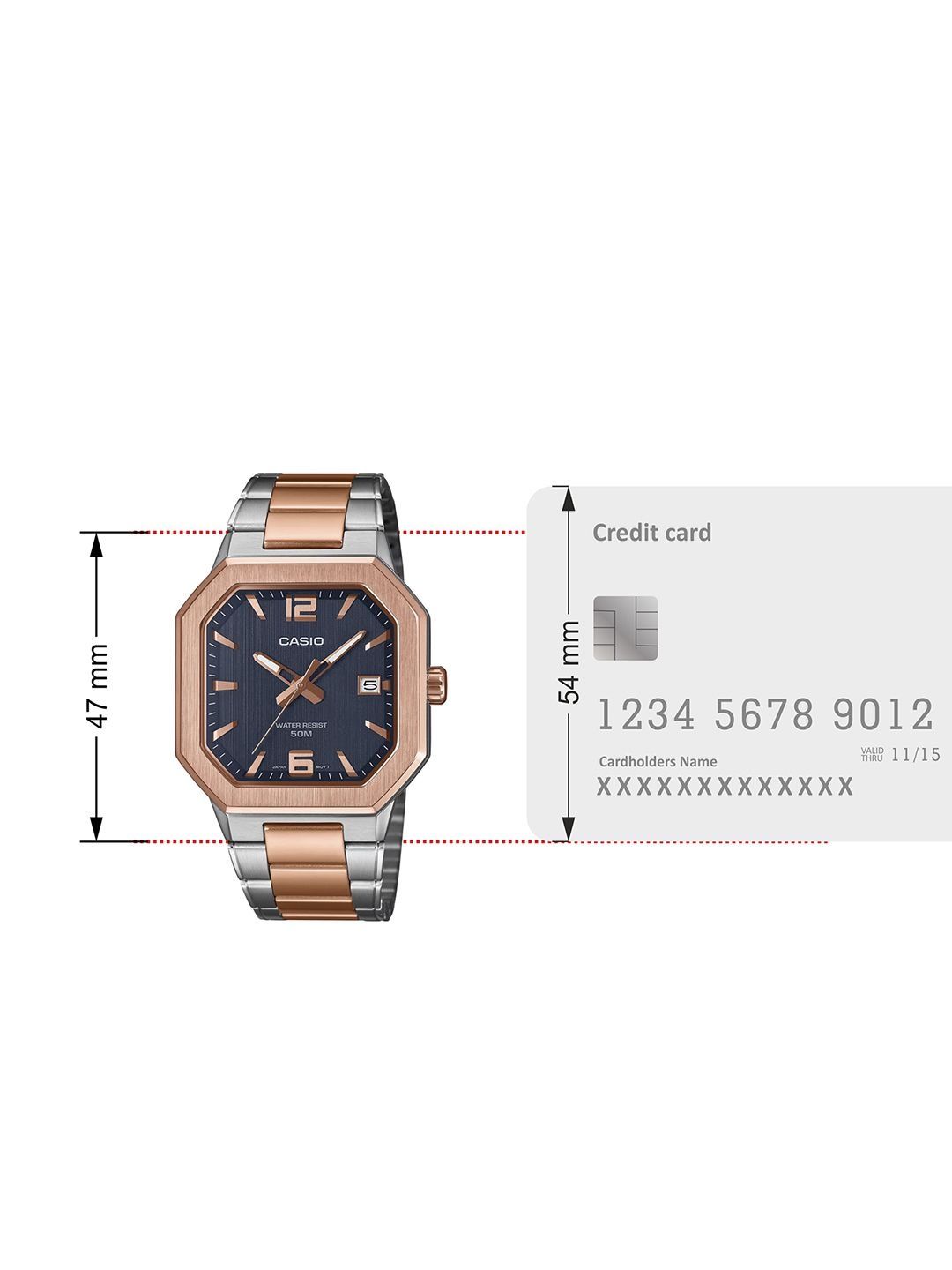 Buy CASIO Men Dial & Stainless Steel Wrap Around Straps Analogue