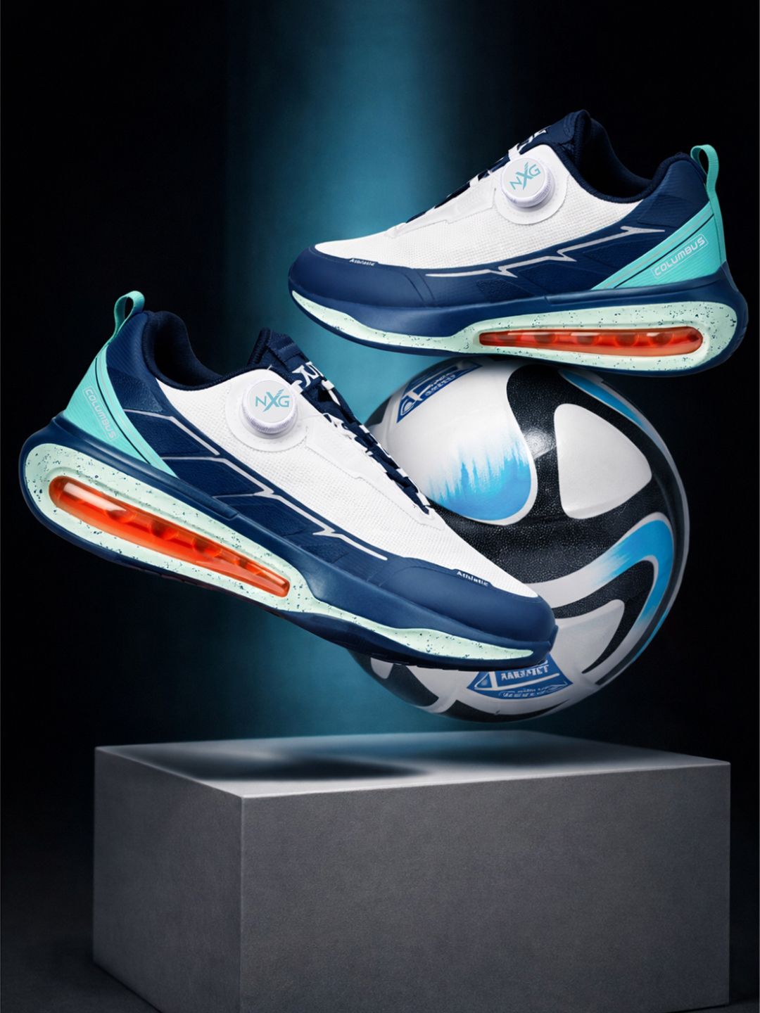 Columbus Men Memory Foam Running Non-Marking Shoes