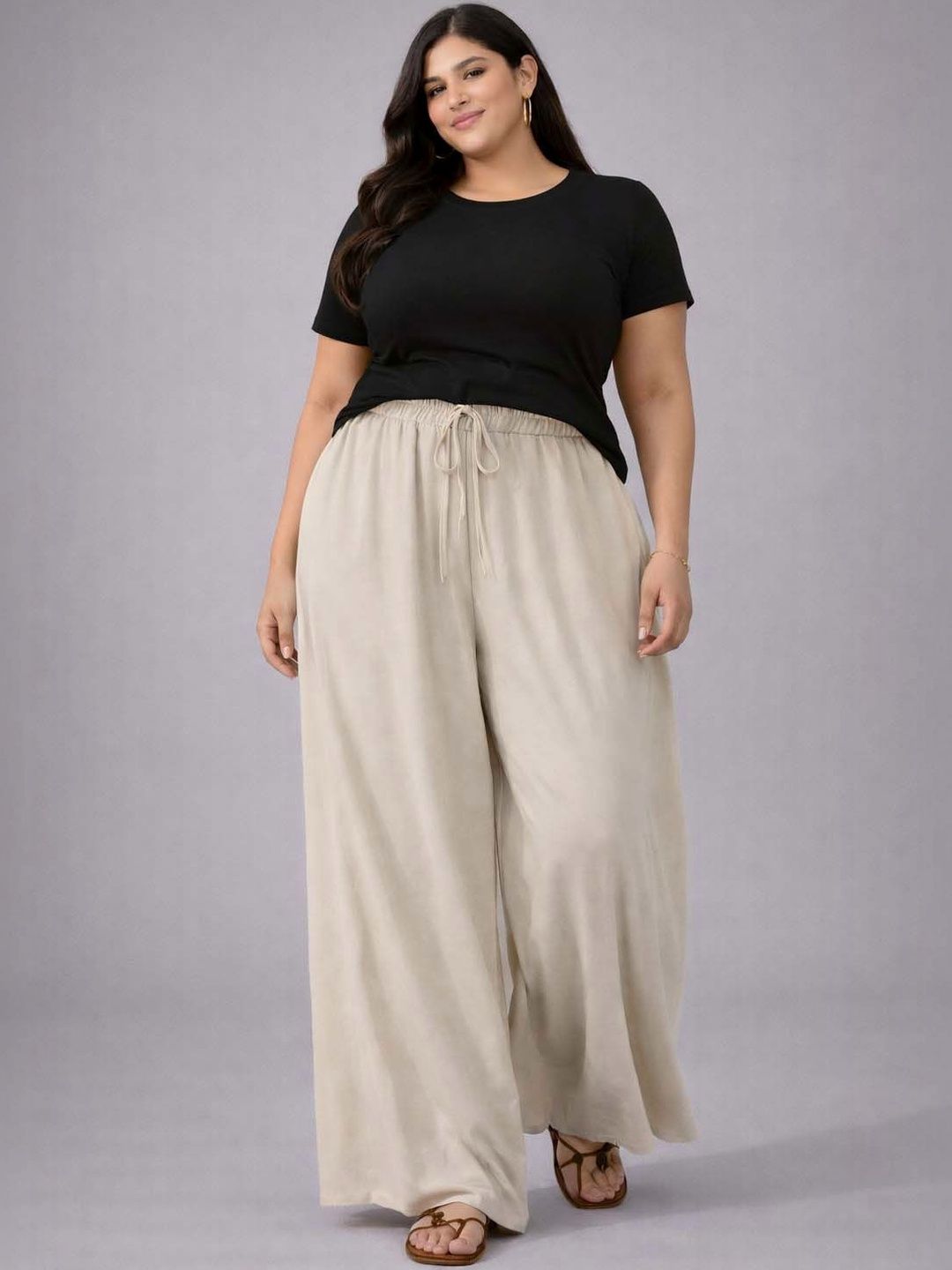 KOTTY Women Comfortable Wide Leg Pants