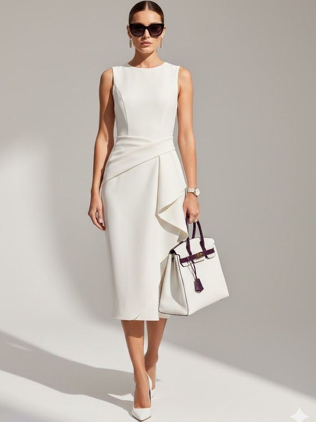 Suo Formal Sheath Midi Dress