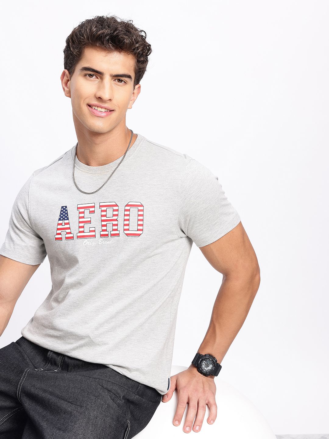 Aeropostale Brand Logo Printed T-shirt