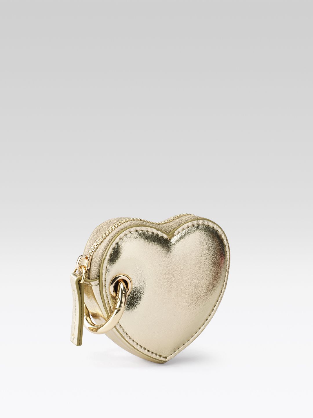 Textured Heart Shaped Keychain