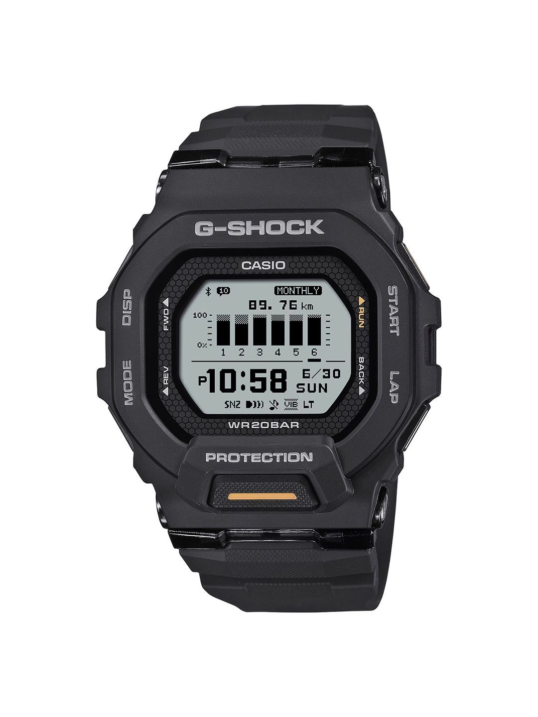 Buy CASIO Men G-Shock GBD-200SM-1A6DR Digital Dial Black Resin