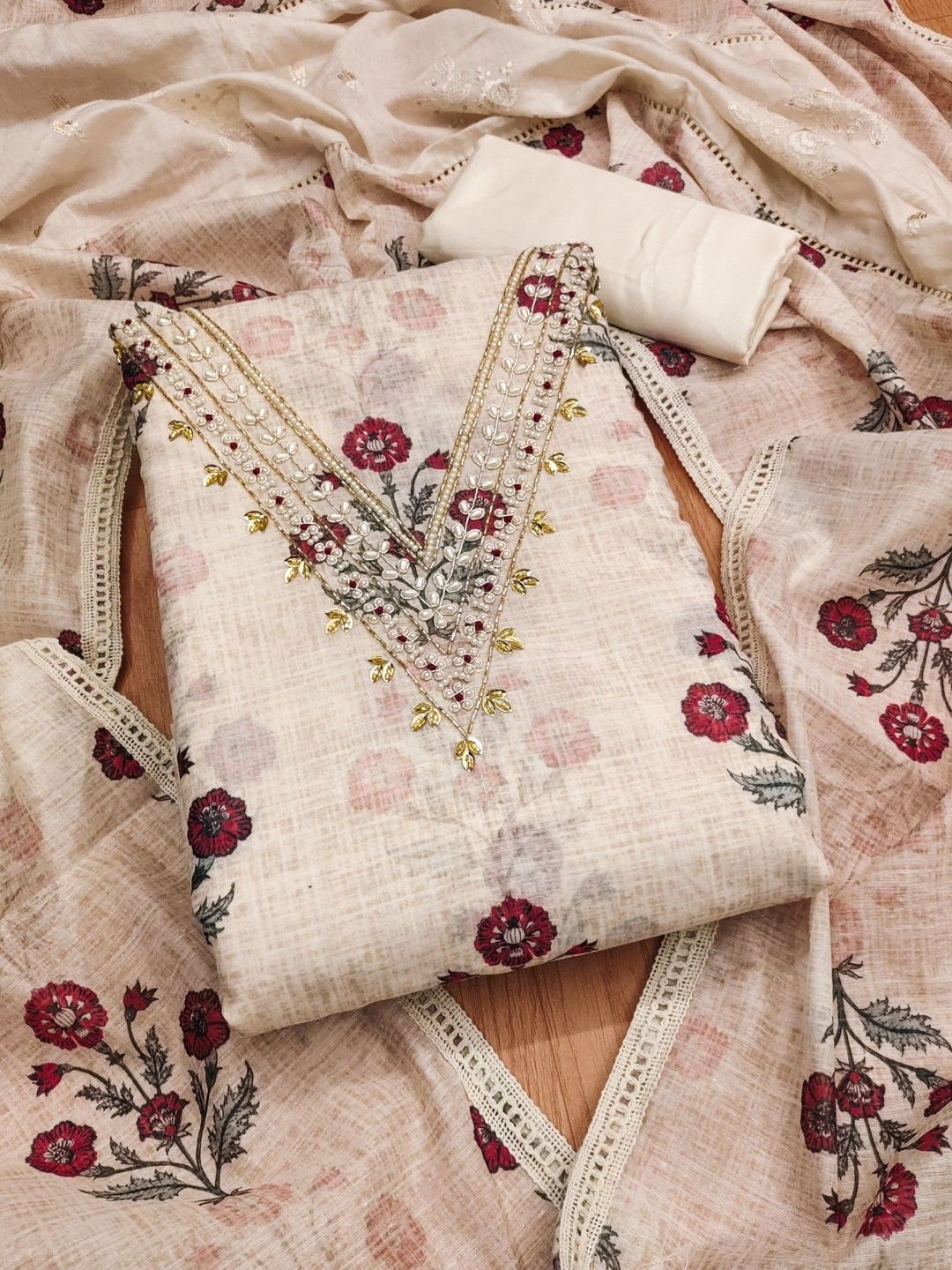 Dhaaga Ghar Printed Unstitched Dress Material