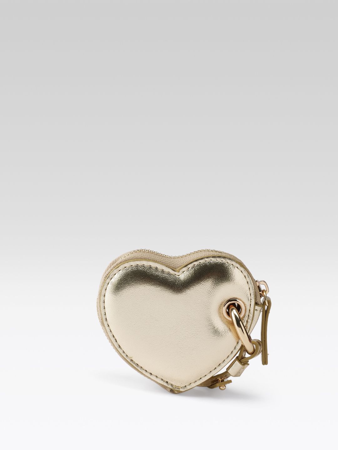 Textured Heart Shaped Keychain