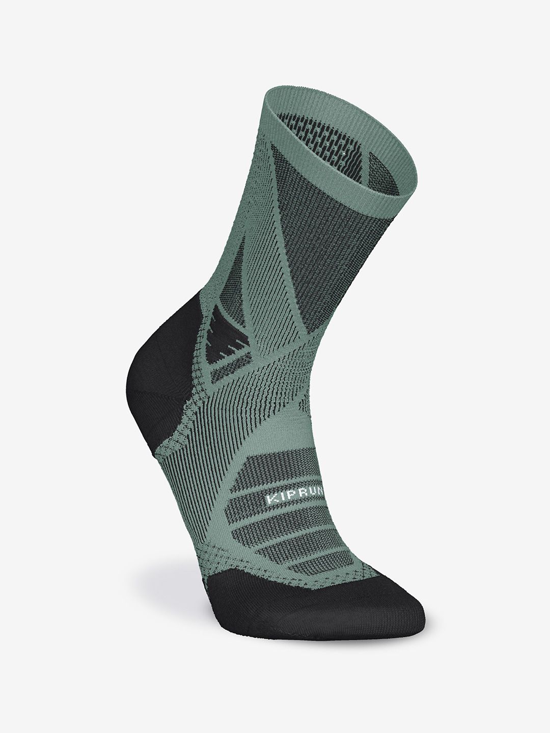 Decathlon Kiprun - Adults Green Run900 Strap Breathable Running Socks