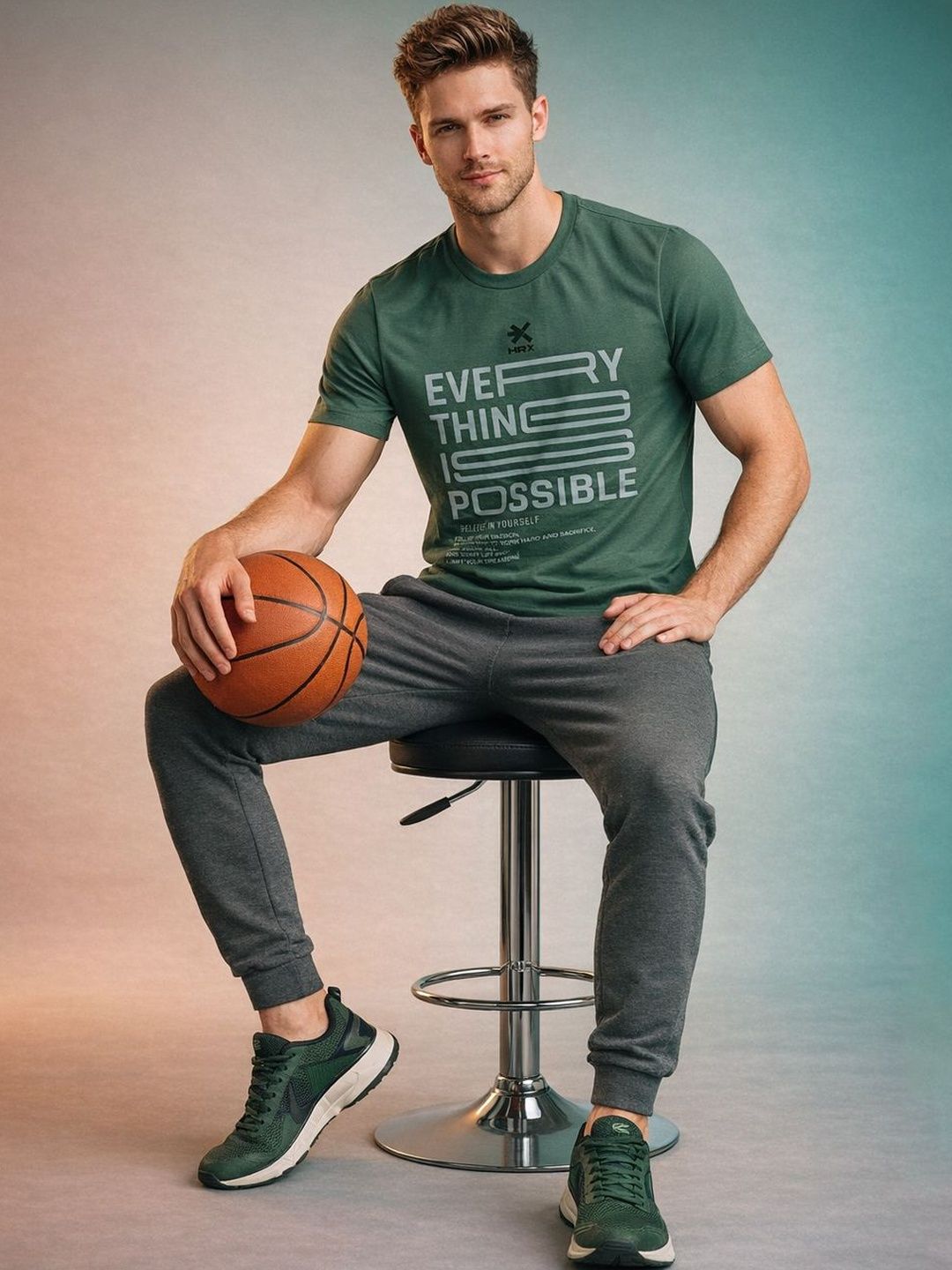 HRX by Hrithik Roshan Men Typography Printed T-shirt