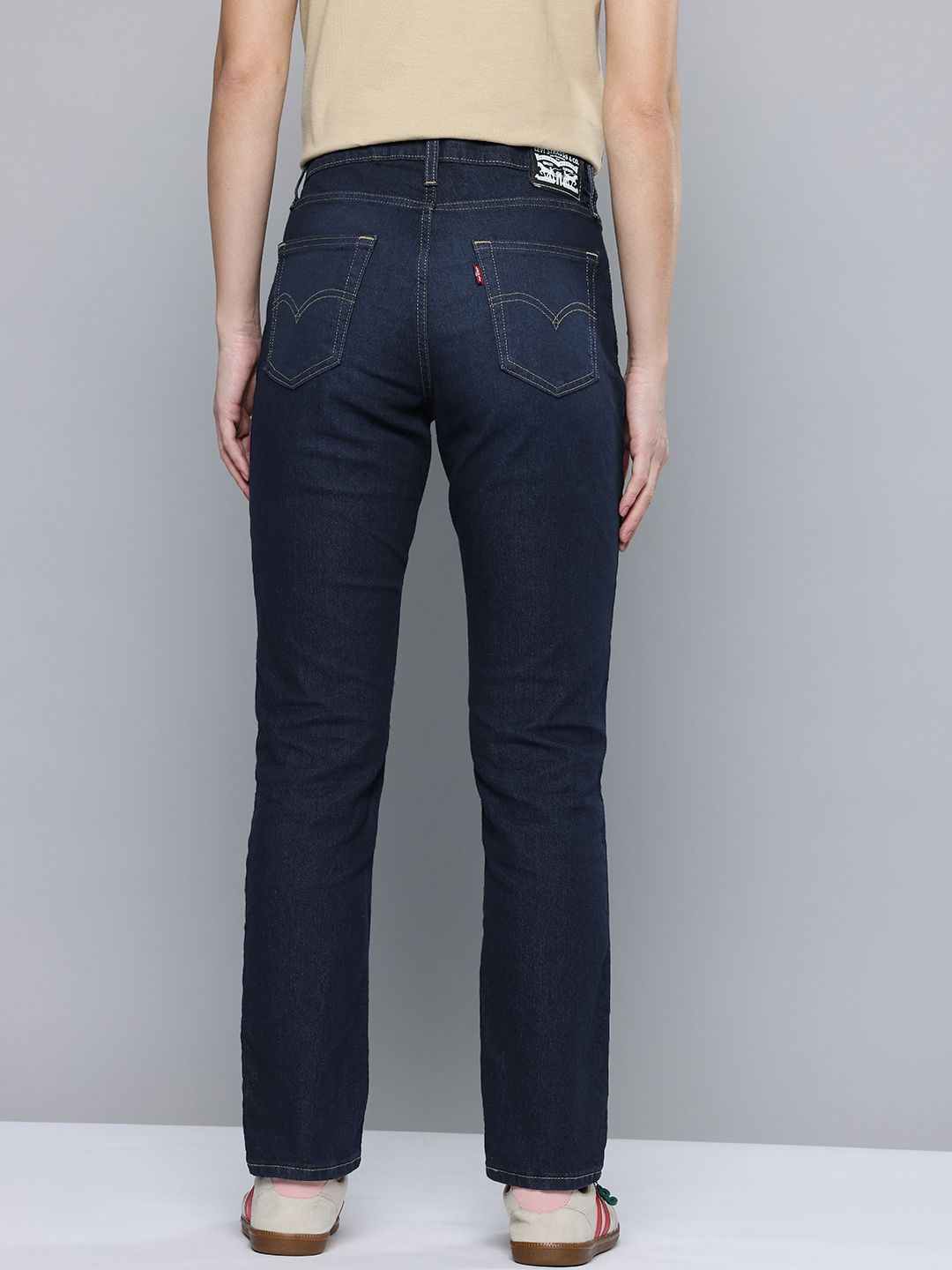 724 Slim Straight Fit High-Rise Light Fade Stretchable Jeans