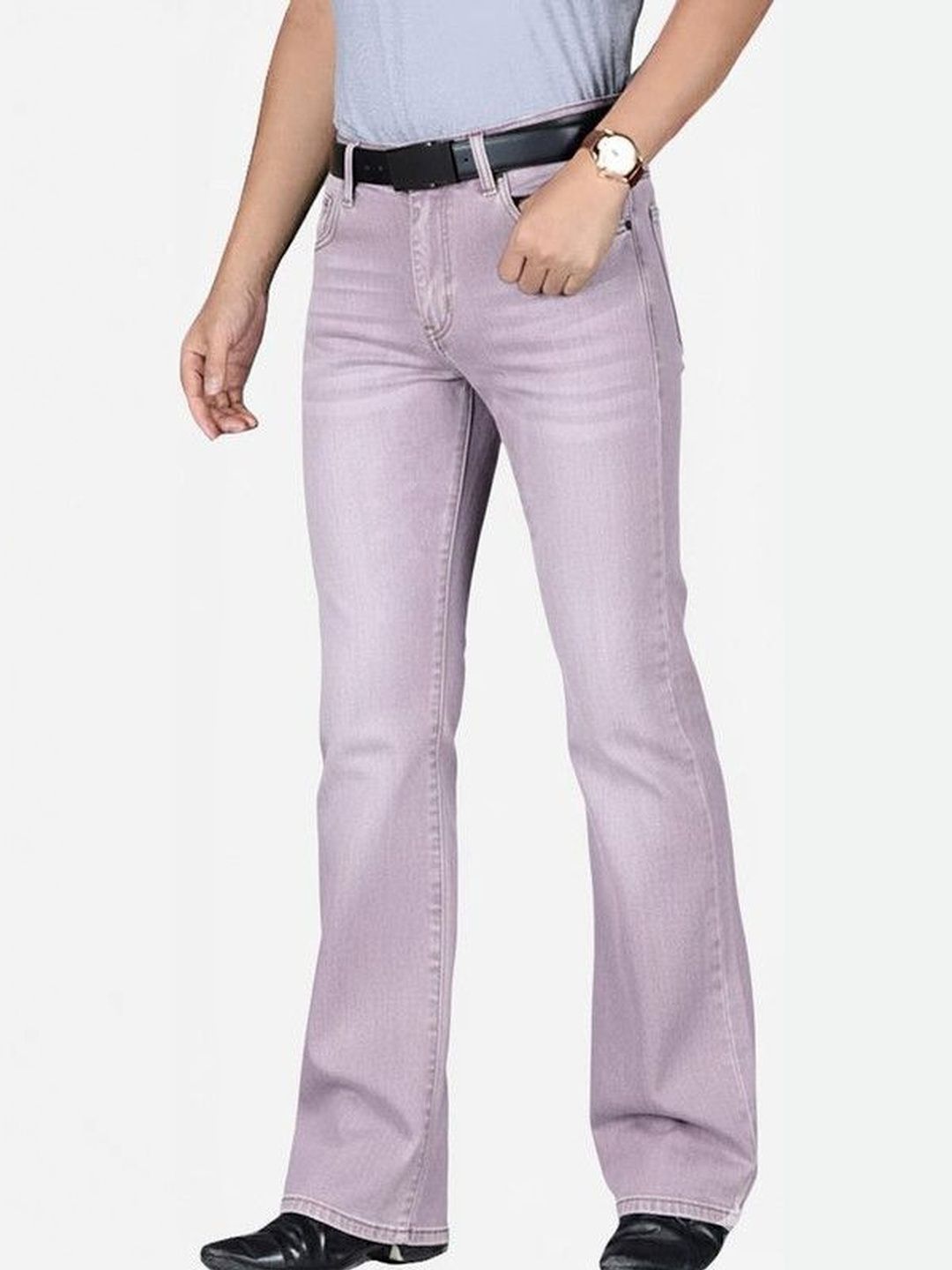Ben Martin Men Jean Bootcut High-Rise Light Fade Stretchable Jeans