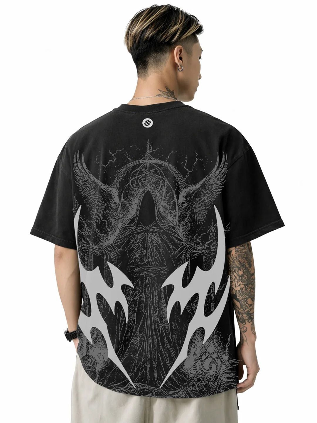 Buy Echolope Graphic Printed Drop Shoulder Sleeves Cotton Bio
