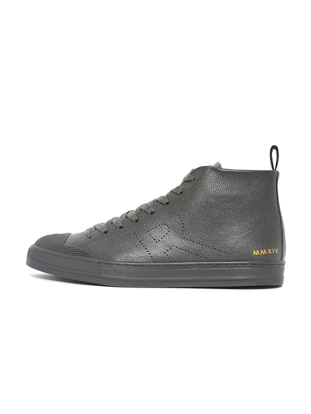 RARE RABBIT Men Sauron Hi Pro Leather High-Top Sneakers