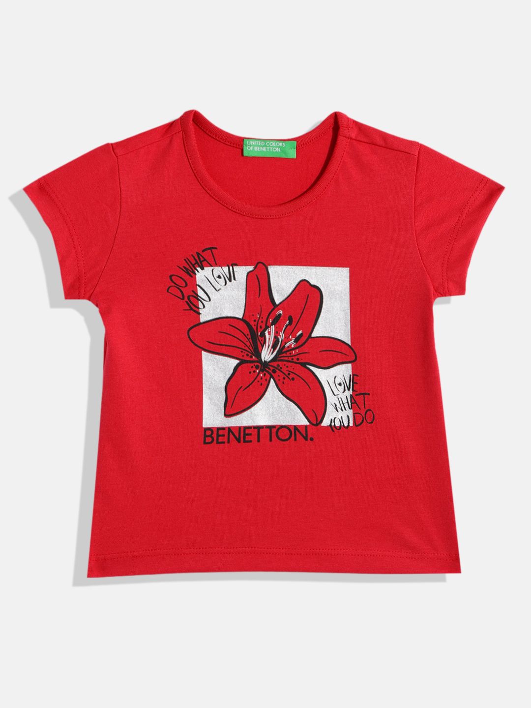United Colors of Benetton Girls Printed T-shirt