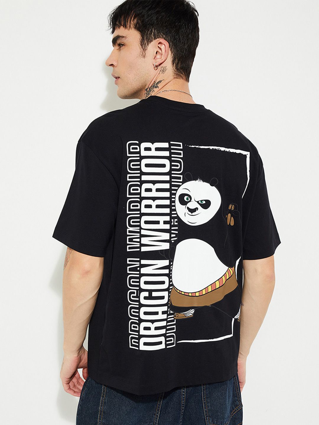 max Men Kung Fu Panda Printed T-shirt