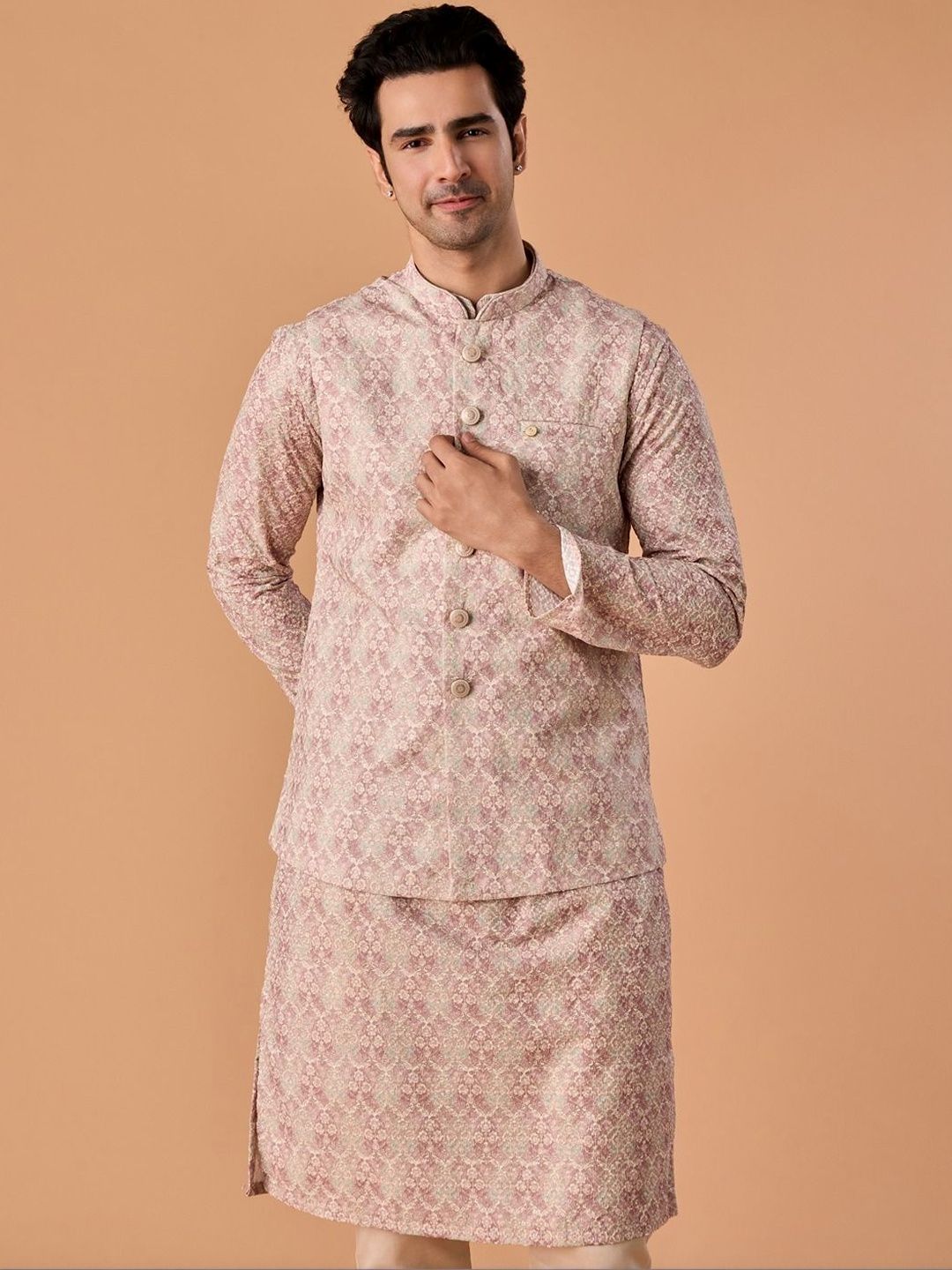 Manyavar Printed Nehru Jackets