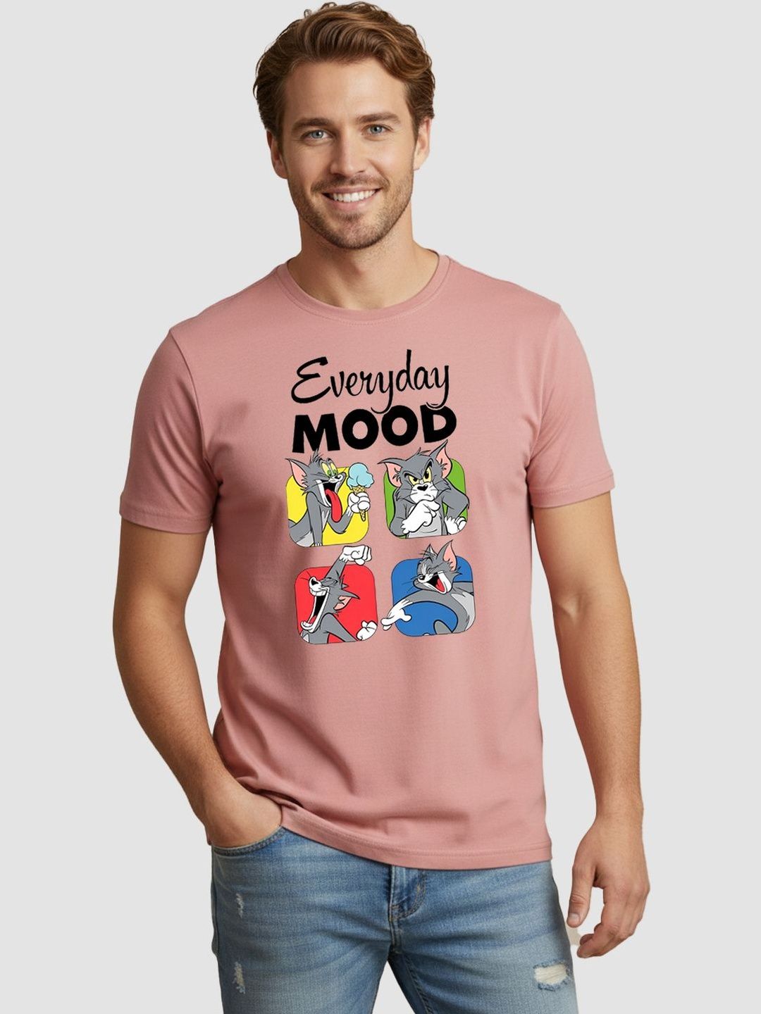 Greylongg Men Printed T-shirt
