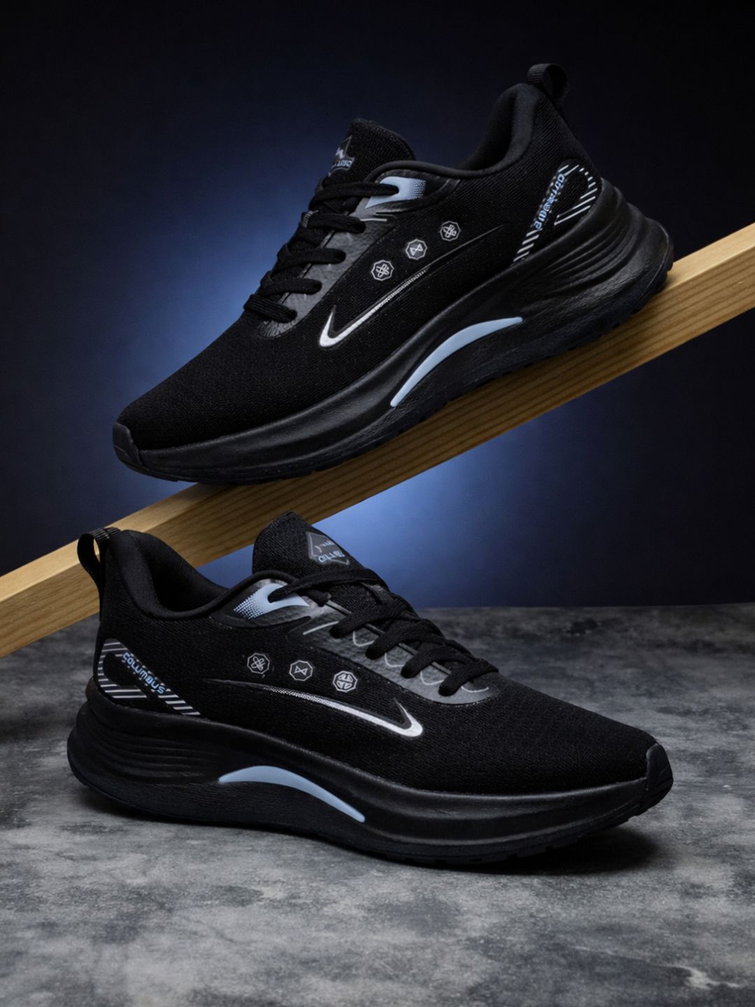 Columbus Men Mesh Running Non-Marking Shoes