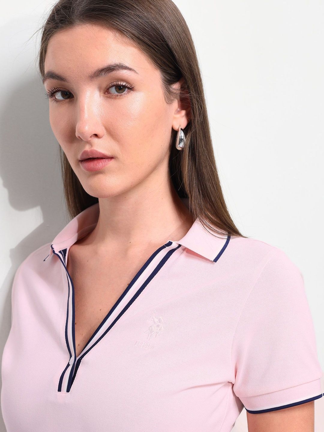 Brand Logo Polo Collar T-shirt