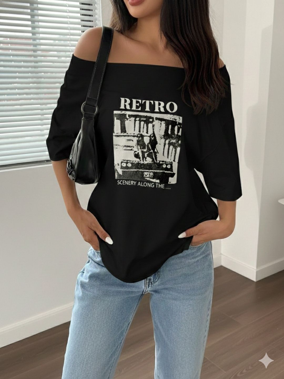 ELBATROSS Women Printed 1 T-shirt
